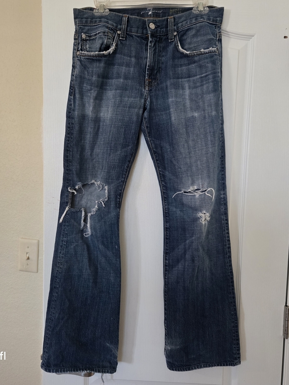7FAM 7 for all Mankind Brett Jeans 29 distressed